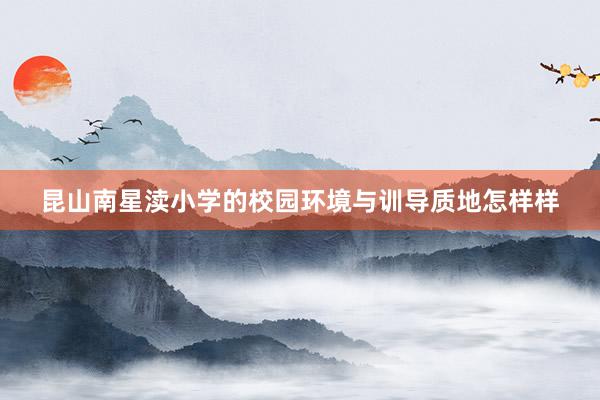昆山南星渎小学的校园环境与训导质地怎样样